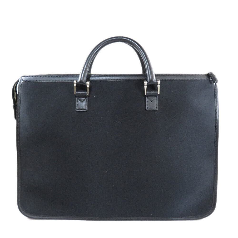 Burberry leather bag business Black